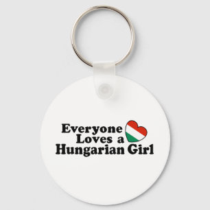 Hungarian Girl Key Ring