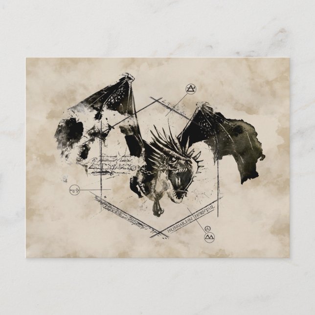 Hungarian Horntail Dragon Postcard (Front)