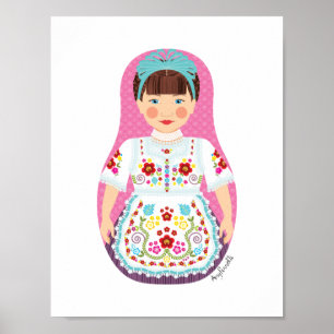 Hungarian Matryoshka Poster