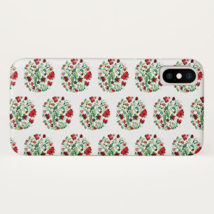 Hungarian Matyo modern Folk Art iPhone X Case