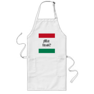 Hungarian "Mit fozol?" (What's cooking?) Apron