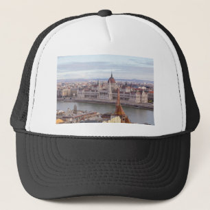 Hungarian Parliament Budapest by day Trucker Hat