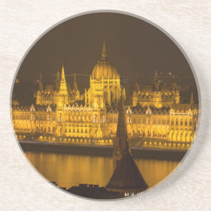Hungarian Parliament Budapest by night Coaster