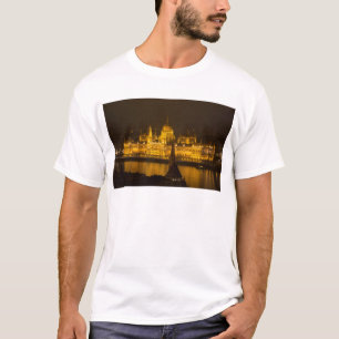 Hungarian Parliament Budapest by night T-Shirt
