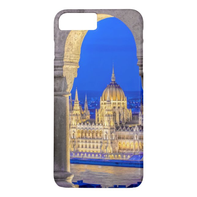 Hungarian Parliament Building at Dusk Case-Mate iPhone Case (Back)