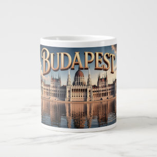 Hungarian Parliament Building in Budapest Large Coffee Mug
