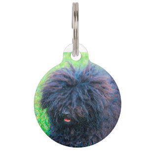 Hungarian Puli Dog. Pet Tag