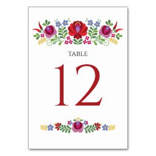 Hungarian Red Peppers Table Card
