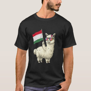 Hungarian Roots Alpaca Hungarian Pride Hungary Fla T-Shirt