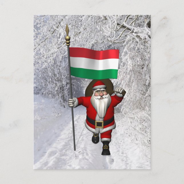 Hungarian Santa Claus Postcard (Front)