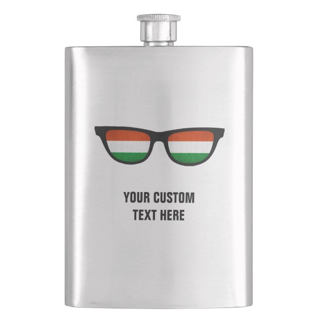 Hungarian Shades custom flask (Front)