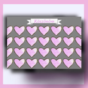 Hungarian Thank You Card