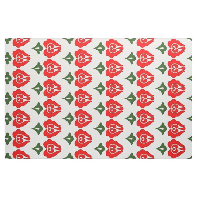 Hungarian Tulip pattern Fabric (Fat Quarter)