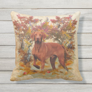 Hungarian Vizsla art   Cushion