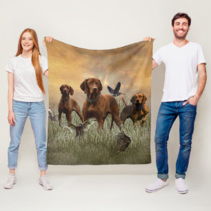 Hungarian Vizsla Art    Fleece Blanket