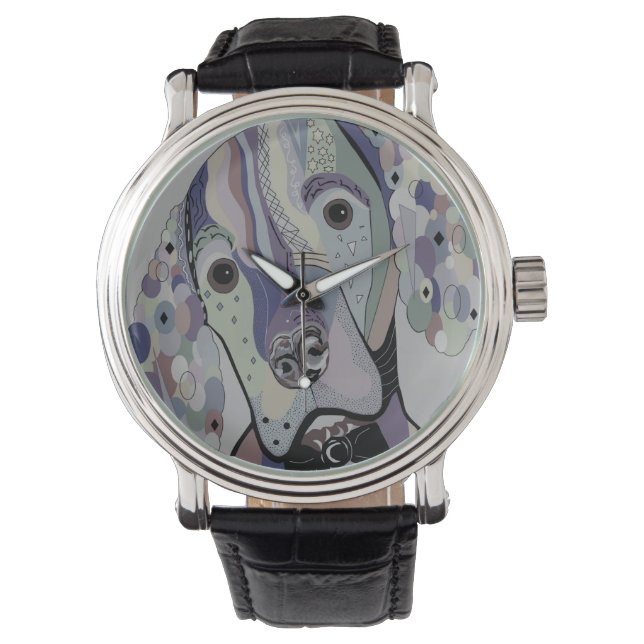 Hungarian Vizsla Denim Colours   Watch (Front)