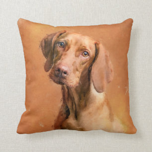Hungarian Vizsla Dog Art Painting Cushion