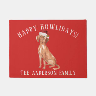 Hungarian Vizsla Dog Christmas Doormat