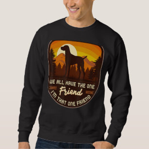 Hungarian Vizsla Dog Retro 5 Sweatshirt