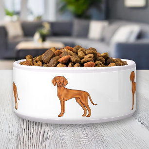Hungarian Vizsla Pointer Dog Cartoon Illustration