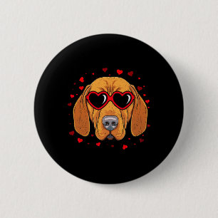 Hungarian Vizsla Valentine Heart Cute Dog Lovers 6 Cm Round Badge