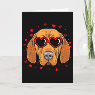 Hungarian Vizsla Valentine Heart Cute Dog Lovers Card