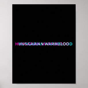 Hungarian Warmblood Horse Breed Horseback Riding  Poster