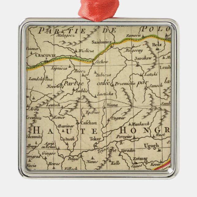 Hungary 3 metal tree decoration (Front)