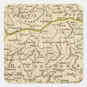 Hungary 3 square sticker