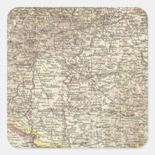 Hungary 4 square sticker