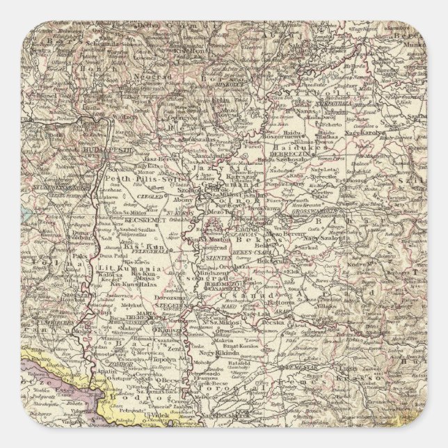 Hungary 4 square sticker (Front)