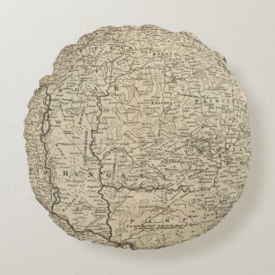 Hungary and Transilvania 2 Round Cushion