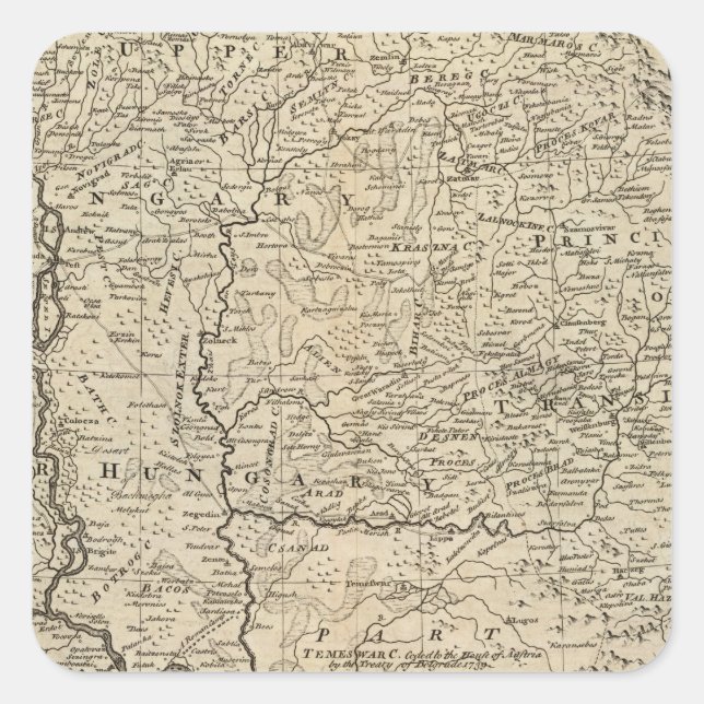 Hungary and Transilvania 2 Square Sticker (Front)