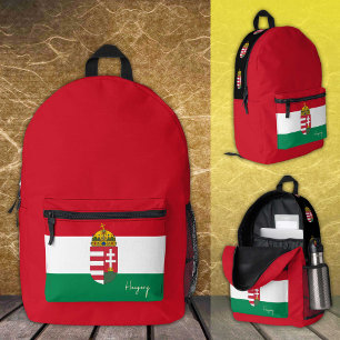 Hungary, backpack, Hungarian Flag / patriotic Printed Backpack