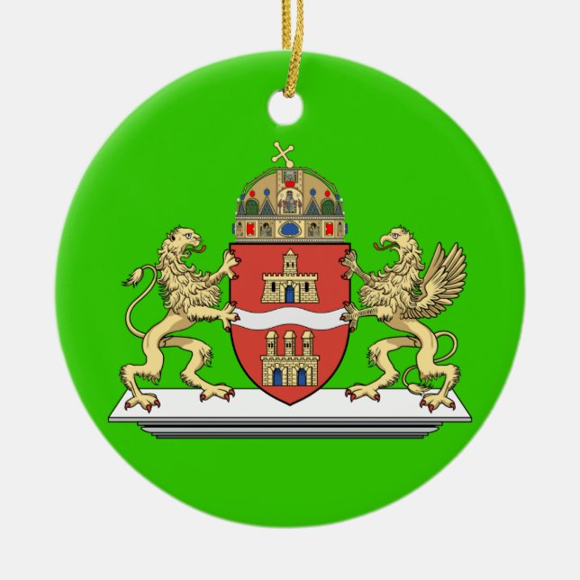 Hungary Budapest Christmas Ornament (Front)