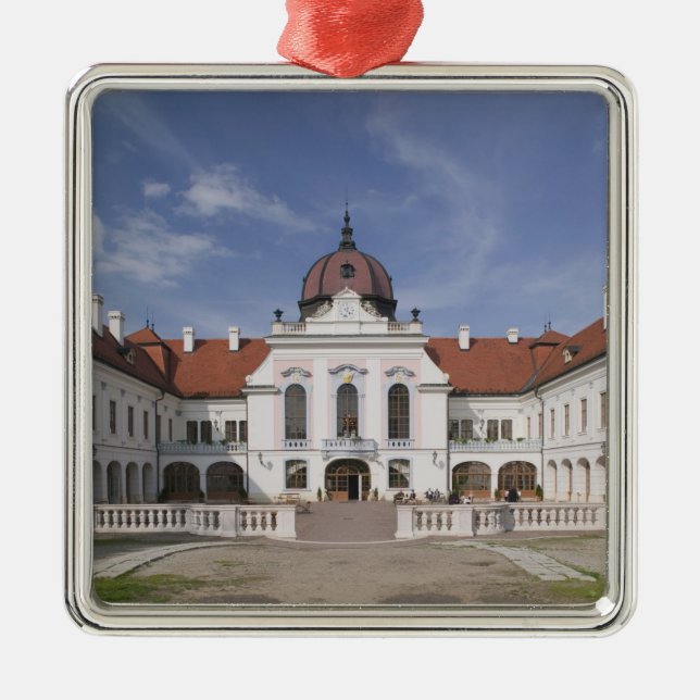 Hungary, Budapest, Godollo: Royal Mansion, Home Metal Ornament (Front)