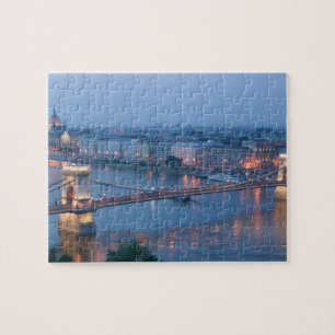 HUNGARY, Budapest: Szechenyi (Chain) Bridge, 3 Jigsaw Puzzle
