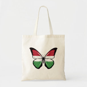 Hungary Butterfly Flag Tote Bag