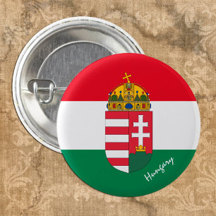 Hungary button, patriotic Hungarian Flag fashion 3 Cm Round Badge