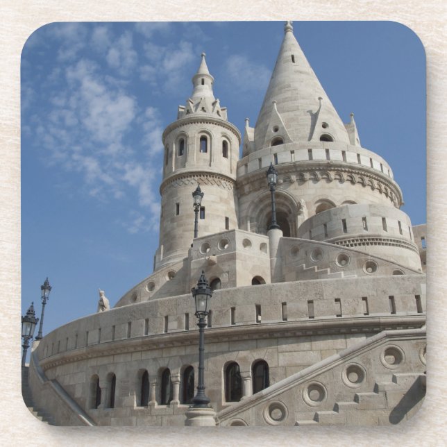 Hungary, capital city of Budapest. Buda, Castle 2 Coaster (Front)