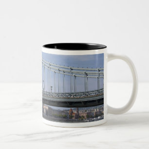 Hungary, capital city of Budapest. Historic Two-Tone Coffee Mug