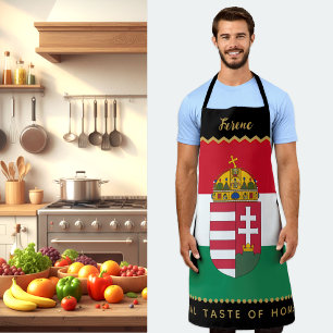 Hungary Chefs Apron, Kitchen, Hungarian Flag Apron