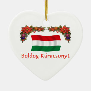 Hungary Christmas Ceramic Tree Decoration