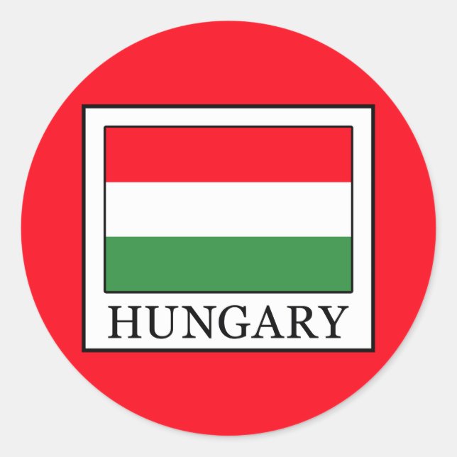 Hungary Classic Round Sticker (Front)