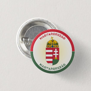 Hungary Coat of Arms Circle Shape 3 Cm Round Badge