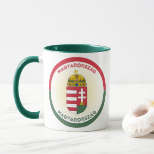 Hungary Coat of Arms Circle Shape Mug