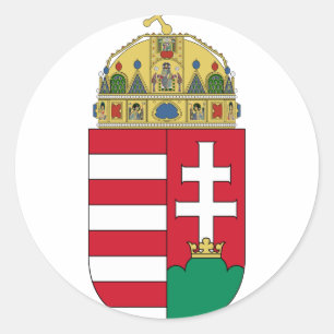 Hungary Coat of arms HU Classic Round Sticker