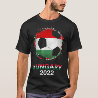 Hungary Flag 2022 Supporter Hungarian Soccer Team  T-Shirt