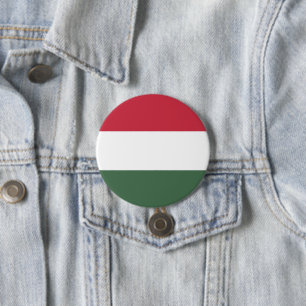Hungary flag 7.5 cm round badge