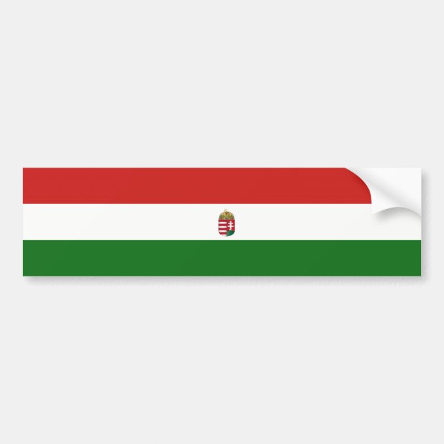  Hungary flag  Bumper Sticker (Front)